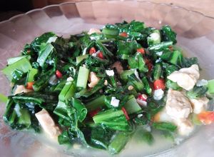 Foto resep Sayur tumis caisim / sawi hijau simpel