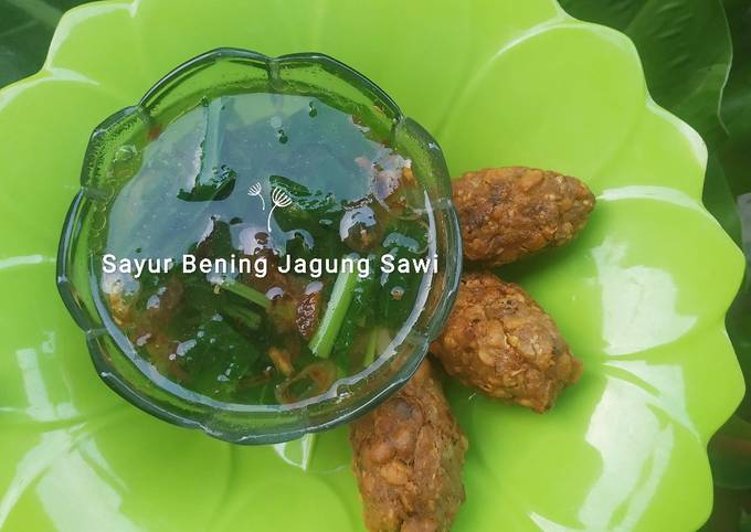 Resep Sayur bening jagung sawi, Lezat Sekali