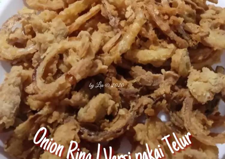 Onion Ring (versi pakai telur)