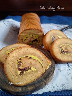 Foto resep Bolu Gulung Moka lentur, anti gagal trik pake otang