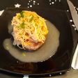 Noodles de arroz y filete ruso relleno
