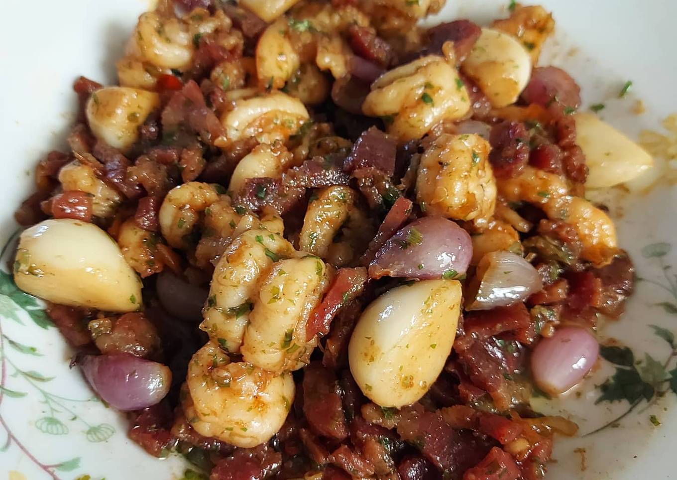 Garlic butter shrimp