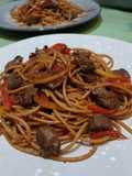 Spaghetti Balsamic with Saikoro Paper