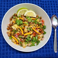 4 min Chola Makha or Black Chana Chaat A picture of 4 min Chola Makha or Black Chana Chaat.