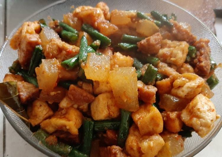 Tumis cecek kacang panjang