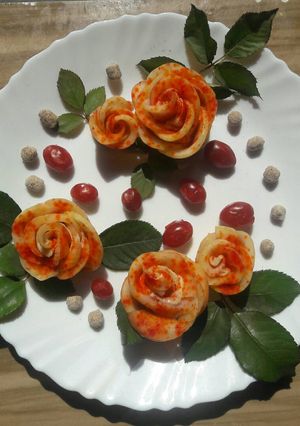 A picture of Apple Roses.