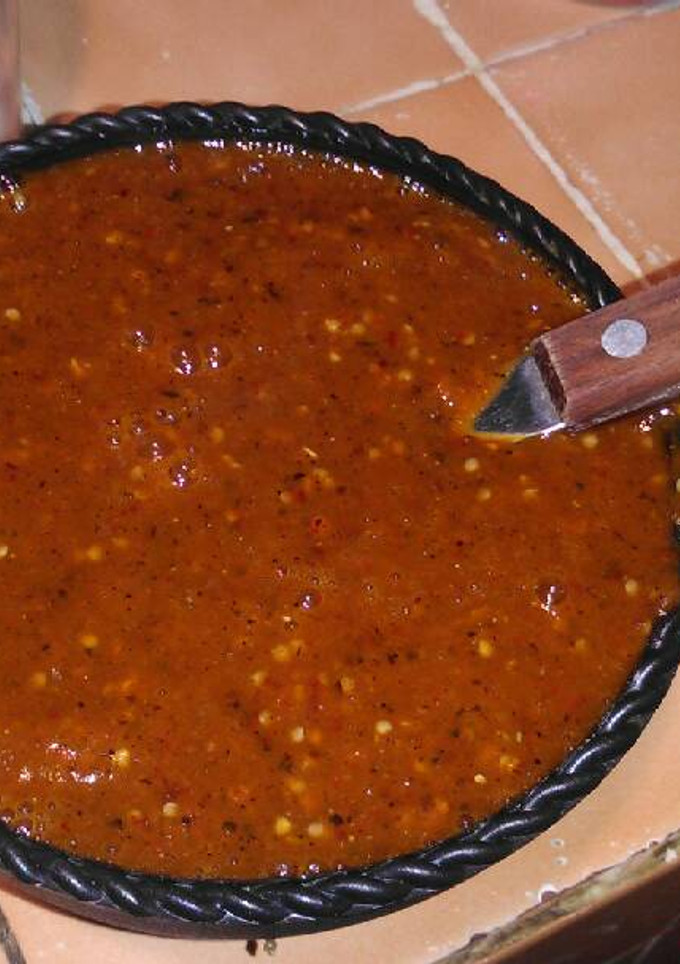Una foto de Salsa asada