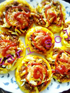 عکسی از دستور پیتزا لقمه ای