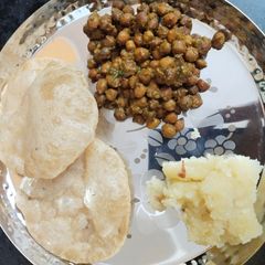 A picture of Ashtami Bhog.
