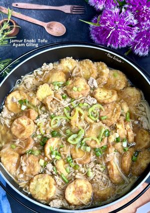 Foto resep Jamur Enoki Tofu Ayam Giling