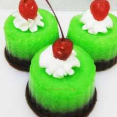 รูปของ Puding Lumut Lapis Coklat