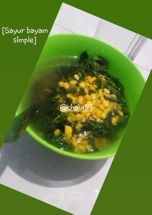Foto resep Sayur Bayam (simple)