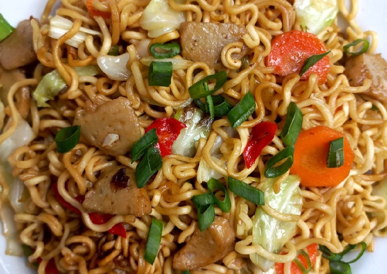 🍜 Mie goreng bakso kesukaan anak-anak🍝