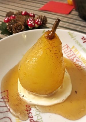 A picture of Poached Pears.