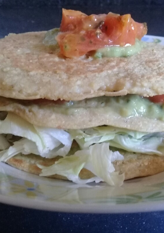 Una foto de Torre de panqueques vegan💜