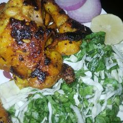 Tandoori grilled chicken A picture of Tandoori grilled chicken.