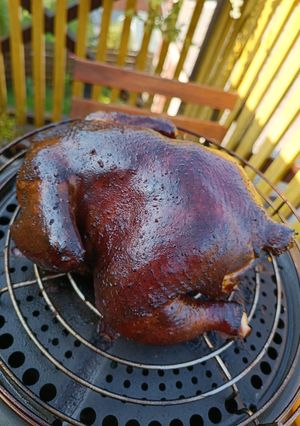 A picture of Smoked chicken 🐔.