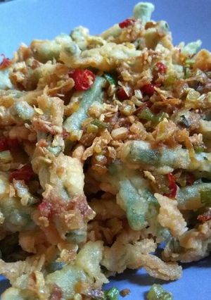 Foto resep Kacang Panjang Crispy Siram Cabai Bawang