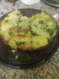 Tortilla de papa liviana #cena 🎃
