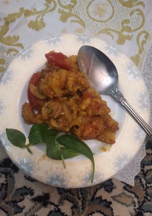 عکسی از دستور مخلوط سبزیجات 🧅🍅🥔🧄🍆