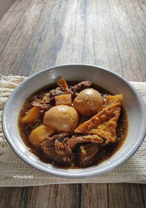 Foto resep Semur Daging Tahu Telur Khas Betawi