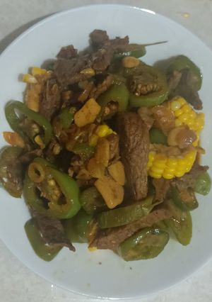 Foto resep Tumis daging cabe gendot
