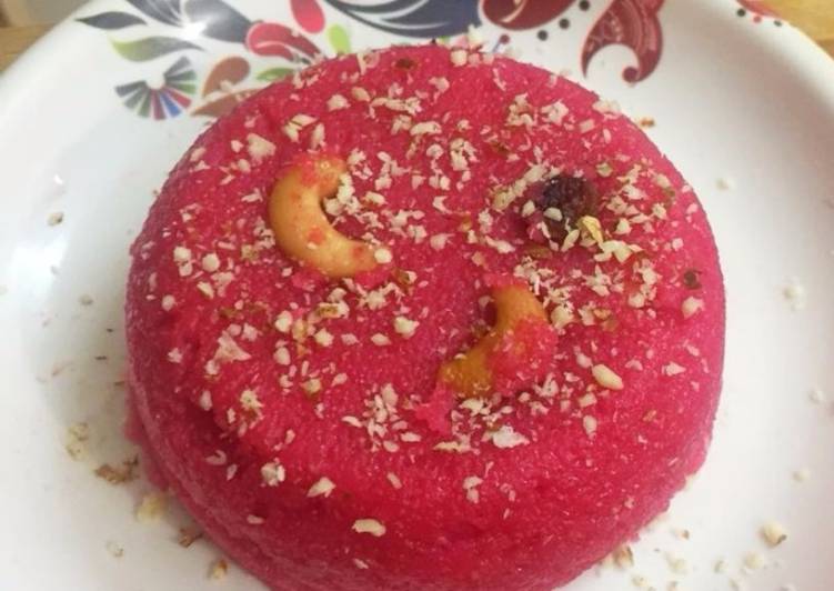 Step-by-Step Guide to Make Super Quick Homemade Beetroot Rava Kesari