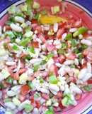 Pipirrana con alubias
