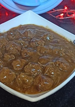 صورة لوصفة كفتة بالبصل المكرمل 😋