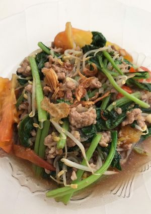 รูปของ กวางตุ้งถั่วงอกผัดหมูสับ(Cha sayur)