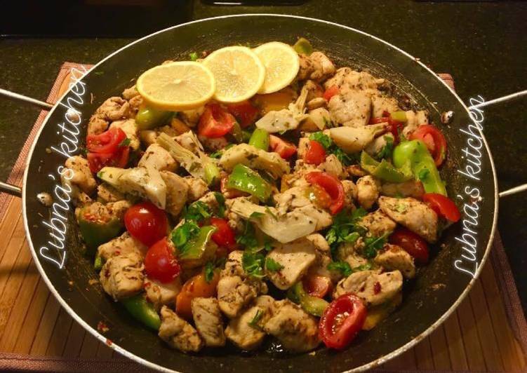 Recipe of Super Quick Homemade Mediterranean Chicken: