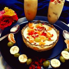 A picture of Fruit custard.