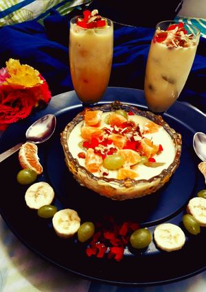 A picture of Fruit custard.