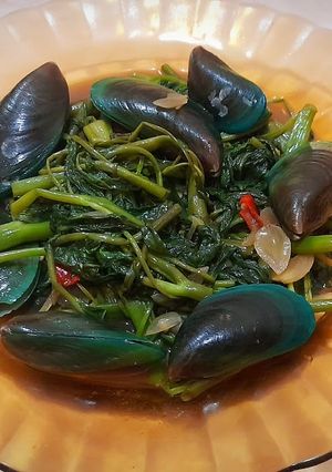 Foto resep Kangkung Masak Kerang Ijo