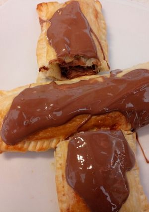 A picture of Fluffy's chocolate bonanza.