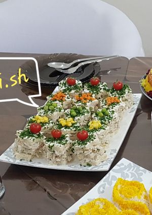 عکسی از دستور کیک مرغ تکنفره