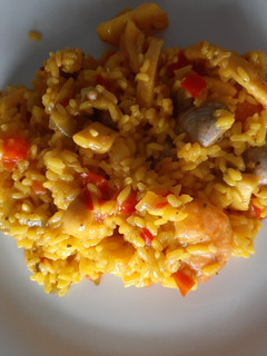 Una foto de Arroz con marisco
