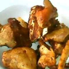 A picture of Spicy Fried Ram Meat.