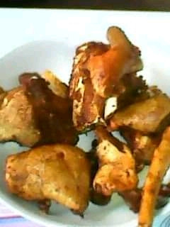 A picture of Spicy Fried Ram Meat.