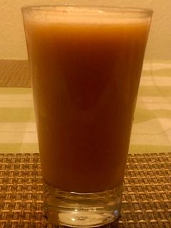 Una foto de Licuado de papaya y avena