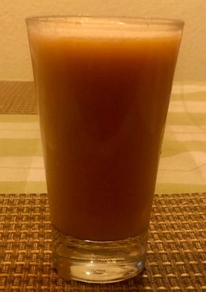 Una foto de Licuado de papaya y avena