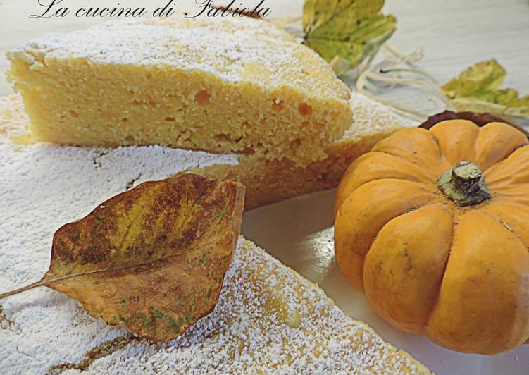 Torta zucca ricotta al microonde(solo 9 minuti di cottura)