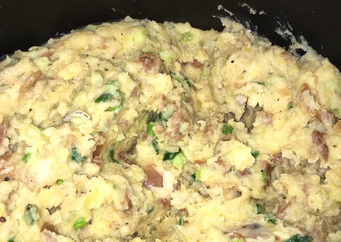 Recipe of Speedy Garlic scallion mash