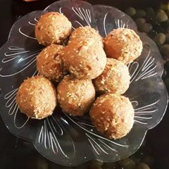 A picture of Wheat Laddu /Atta Ladoo.