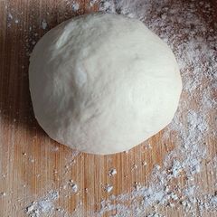 A picture of Grilled Pizza Dough.