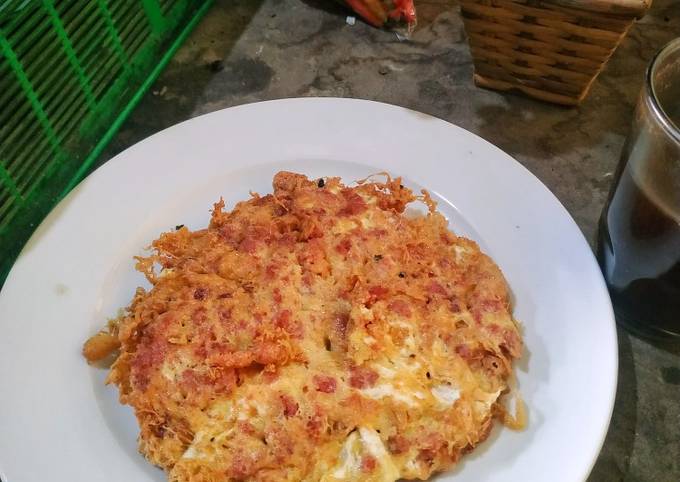 Cara Bikin Kornet goreng telur Yang Enak