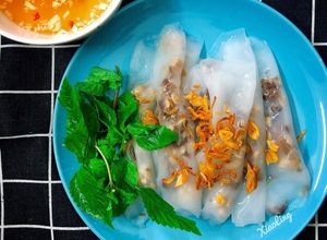 Hình của món Bánh cuốn KETO.