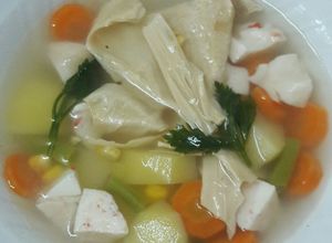 Foto resep Sop baso lobster kembang tahu