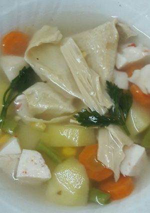 Foto resep Sop baso lobster kembang tahu