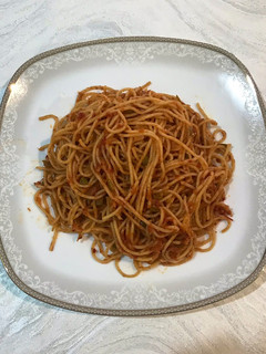 عکسی از دستور ماکارونی با پوره گوجه فرنگی 🍝